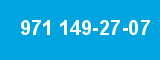 971 149-27-07 971 149-27-07